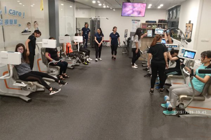Biofit (Smart Exercise Machine) are used to lesson in the Well-known Smart Gym in Hsinchu !